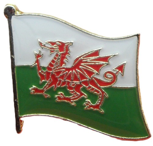 Wales welsh flag pin badge - welsh,