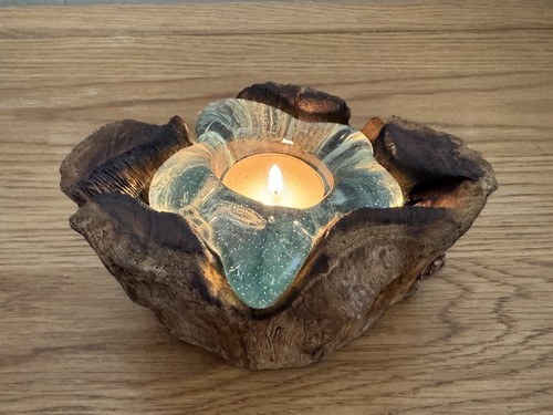 Handmade driftwood glass - driftwood, &