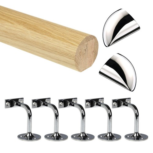 Oak round mopstick - oak,