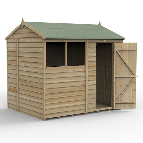 8x6 reverse apex shed single - reverse,