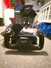 Logitech Flight Yoke System with clamp, yoke & other controls like throttle etc
