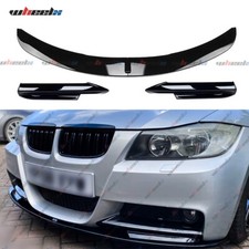 For BMW 3 Series E90 E91 PRE-LCI Black Front Splitter Lip Spoiler M Sport 04-08