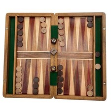 Wooden Inlaid Backgammon Set