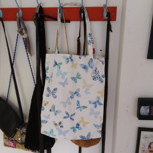 Handmade tote bags blue - tote, in