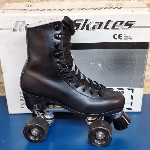 Vintage black leather - black, roller