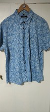 Mens Short Sleeve Size L Paisley Style Shirt