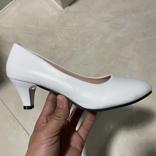 Womens ladies low kitten - 👠womens,