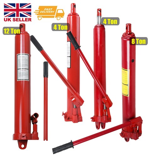 Ton hydraulic long ram - 4/8/12,