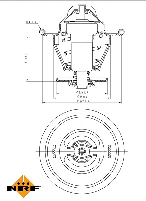 Nrf 725214 thermostat coolant - thermostat,,