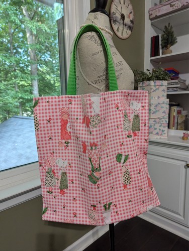 Lined market tote - market, made