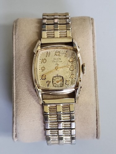 Vtg elgin deluxe 10k gold - elgin,