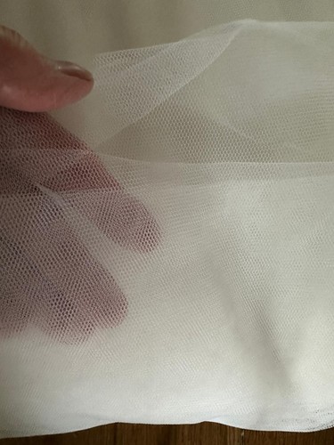 Ivory tulle fabric for