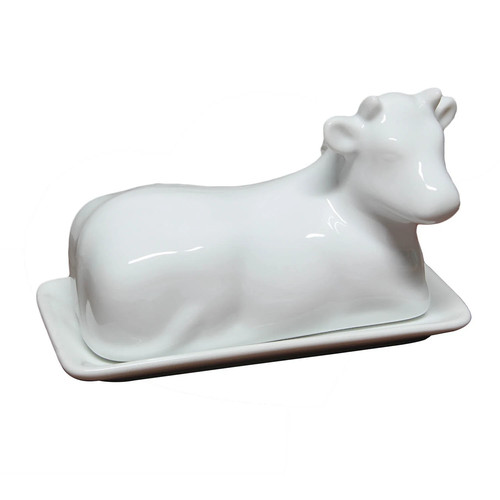 Traditional porcelain cow - porcelain,