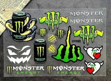 Universal MONSTER ENERGY Decal Stickers for Car Drift Rally Garage Motorcycle