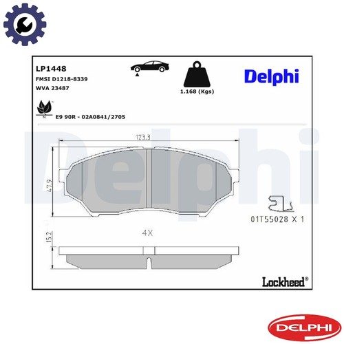 Brake pad set disc - brake,