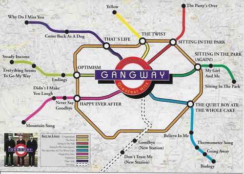 Advertising map for gangway - map,