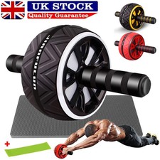 Pro Abs Roller Exercise Wheel Abdominal Core Strength Workout Muscle Cruncher UK