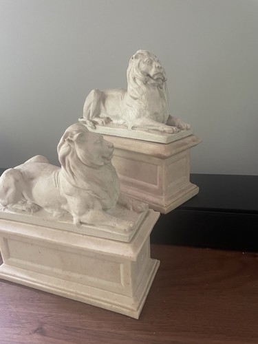 Vintage lion bookends antique - vintage,