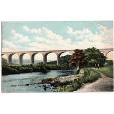 SPENNYMOOR Co Durham Croxdale Viaduct Postcard dated 1905, Unposted
