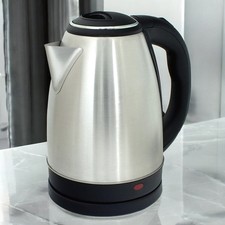 Cordless Electric Kettle 1.8l 1500w Stainless Steel Jug Overheat Protection 360°