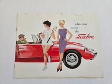RELIANT SABRE FOUR 4 SALES BROCHURE 1962 1963