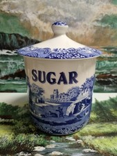 Spode Blue Italian sugar