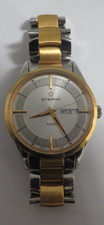 ETERNA ARTENA MENS 40MM STAINLESS STEEL DAY/DATE QUARTZ WRISTWATCH (MRC58)