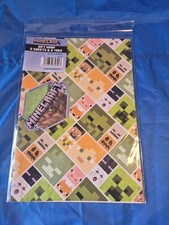 2pk Minecraft Wrapping Paper &