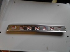 Standard Pennant 1958 Bootlid Chrome Badge