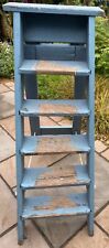 Vintage Wooden 5 Tread Stepladder - Ideal For Display, Garden, Wedding Etc