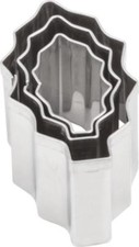 Mini 3 Pc Cutters Metal Cake Fondant Sugar Craft Jewellery Cookie Holly Shapes