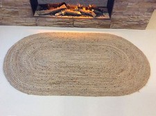 Oval Braided Natural 100% Jute