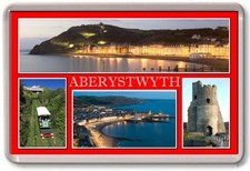 FRIDGE MAGNET - ABERYSTWYTH - Large - Ceredigion TOURIST