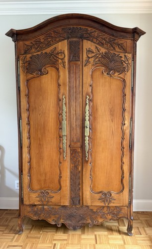 Antique french wedding armoire - antique,