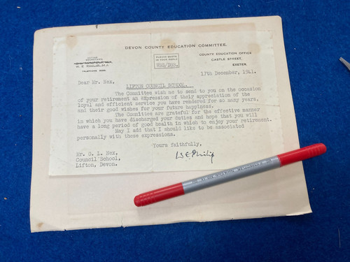 Vintage 1941 wwii devon county - wwii,
