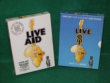 Live Aid + Live 8 - Job Lot x 2 Box Set DVDs (8 discs)