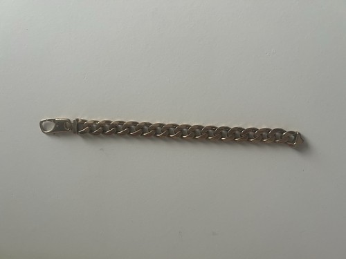Heavy gold curb bracelet - gold,