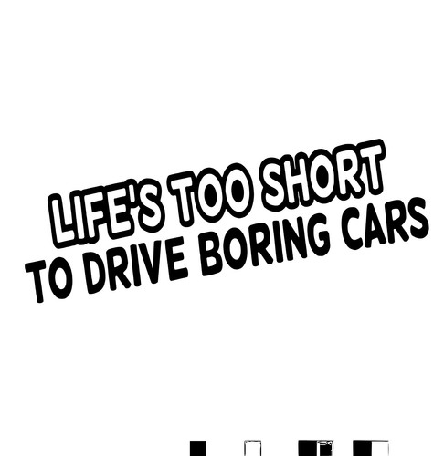 Boring cars decal sticker - cars,
