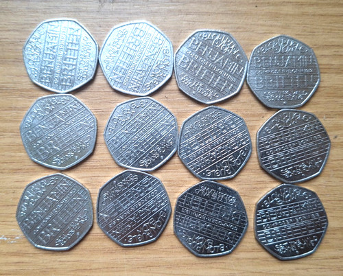 Benjamin britten 50p coin 2013 - britten,