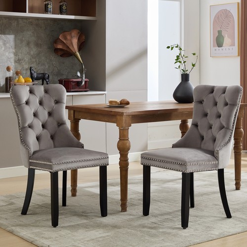 3colors velvet dining chairs - velvet,