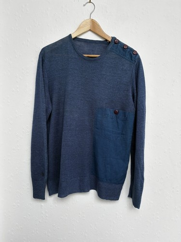 Linen cotton fisherman jumper - linen,