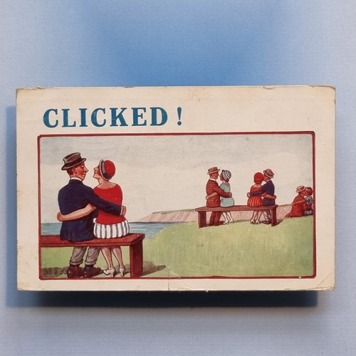 Comic postcard 1928 - comic, courting