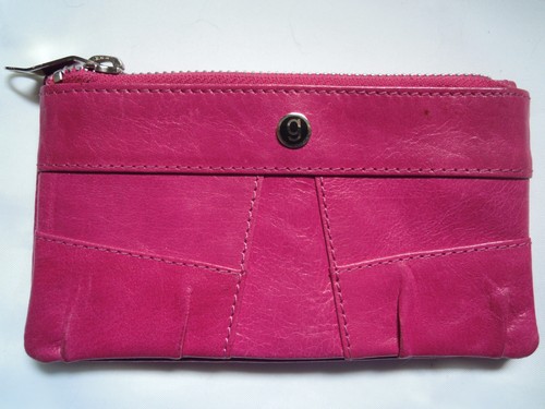 Golunski pink leather purse - pink,