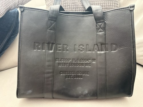 River island womens black faux - island,