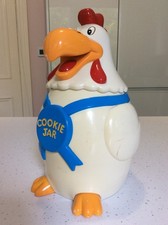 Vintage ROOSTER CHICKEN COOKIE JAR Fun-damental Too Ltd 1994 No sound