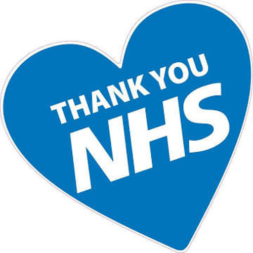 Nhs thank you heart - heart, enamel