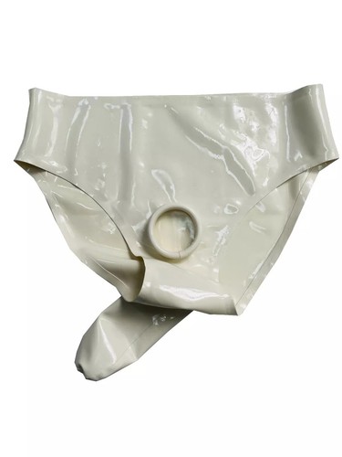 Rubber latex men briefs with - latex,
