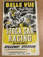 Stock Car Programme F1 Belle Vue 18-7-1959