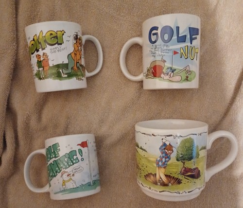 Ceramic golf golfing mugs 4 - ceramic,