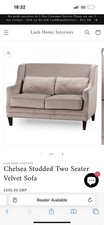 Chelsea Two Seater Studded Sofa